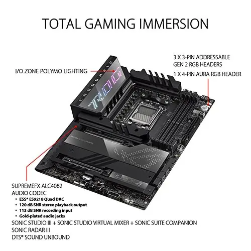 ASUS ROG Crosshair X670E Hero AMD Ryzen X670 AM5 ATX motherboard - Image 2